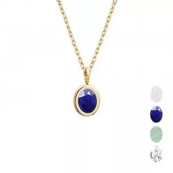 collier pierre bleue personnalisé
