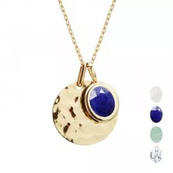 collier personnalisé plaqué or et pierre fine