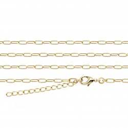 Elongated chain - Gold plated