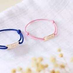 gourmette enfant personnalisable montée sur cordon