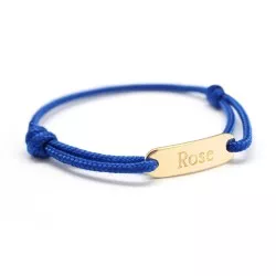 Bracelet cordon gourmette à graver