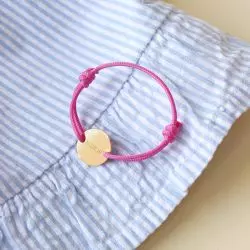 Bracelet cordon et coeur à personnaliser