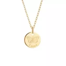 Collier dessin papillon personnalisable