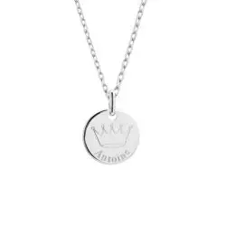 Collier dessin couronne à personnaliser