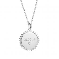 collier soleil argent 925 personnalisé