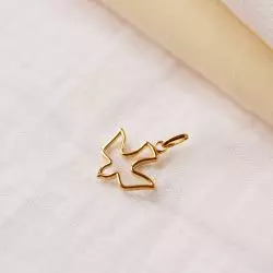 Colombe en plaqué or 18 carats