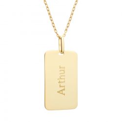 Collier personnalisé plaqué or