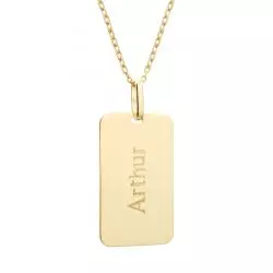 Collier personnalisé plaqué or