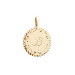 Pendentif plaqué or à graver