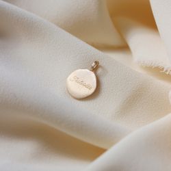 Pendentif personnalisable plaqué or