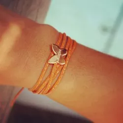bracelet papillon personnalisé gravé