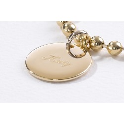 chain bracelet heart to personalise gold plated