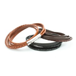 leather bracelet to engrave steel