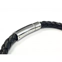 bracelet cuir gravé homme