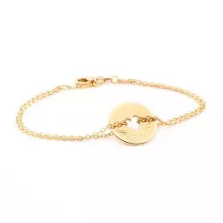 bracelet chaine coeur personnalisé plaqué or