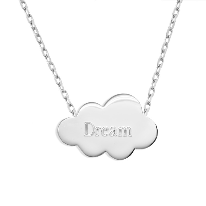 Collier chaine nuage - Argent Collier chaine nuage - Argent