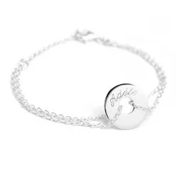 personalised chain bracelet sterling silver