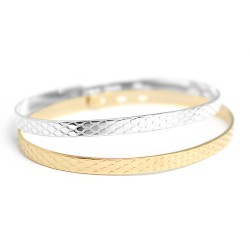 Duo of Fish Scales Bangles