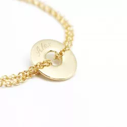 chain bracelet to personalise gold plated