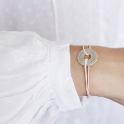 Bracelet femme personnalisé argent massif