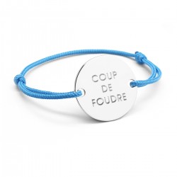 personalised cord bracelet sterling silver