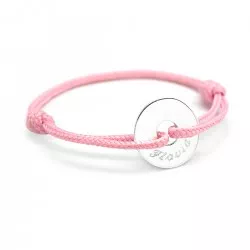 Bracelet cordon enfant personnalisé argent