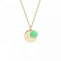 Small Medal Pendant - Green...
