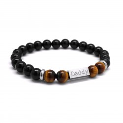 Men's Beads Bracelet -...