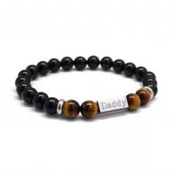 bracelet perles et acier à personnaliser