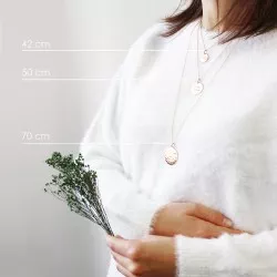 collier gravé femme plaqué or maman