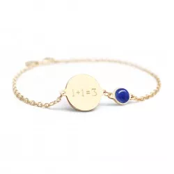 Bracelet chaine médaille à graver