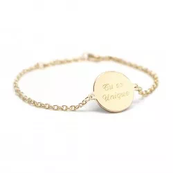 Bracelet femme médaille personnalisé