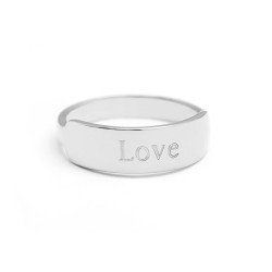 Message Ring - Sterling Silver
