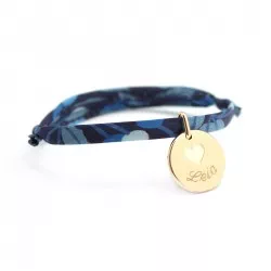 Bracelet médaille plaqué or à graver