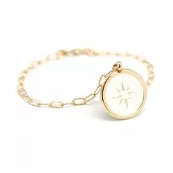 Bracelet chaine personnalisé femme plaqué or