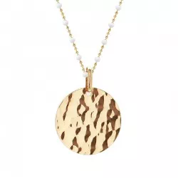 Collier personnalisé petite médaille martelée