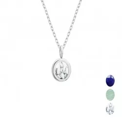 Collier personnalisé argent pierre fine