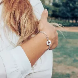 Bracelet chaine à graver argent