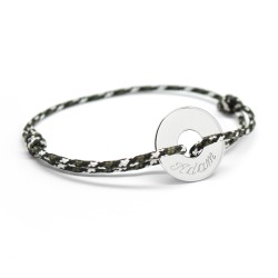 Men's cord bracelet to personalise